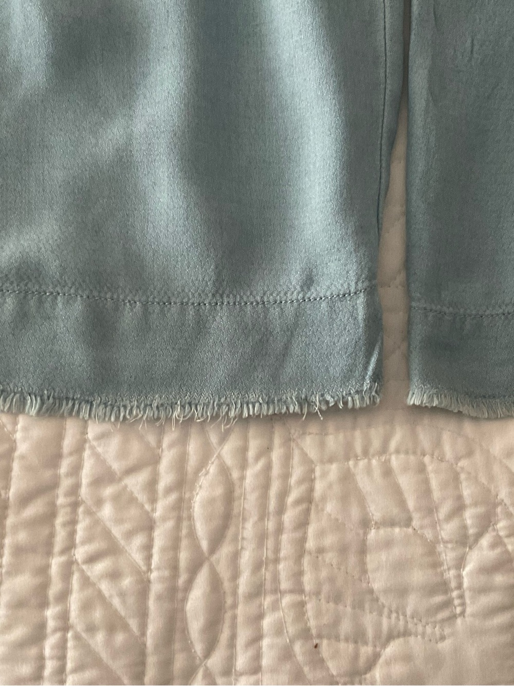 Splendid Blue Chambray Jumpsuit Spaghetti Straps Elastic Waist Sz: L NWOT - Picture 5 of 9